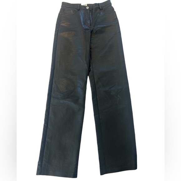 Aritzia Wilfred Melina Faux Leather Pants in Black - Picture 5 of 13